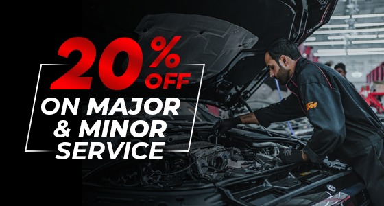 20% off Major & Minor Services